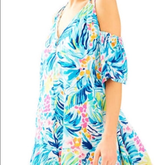 lilly pulitzer cold shoulder dress